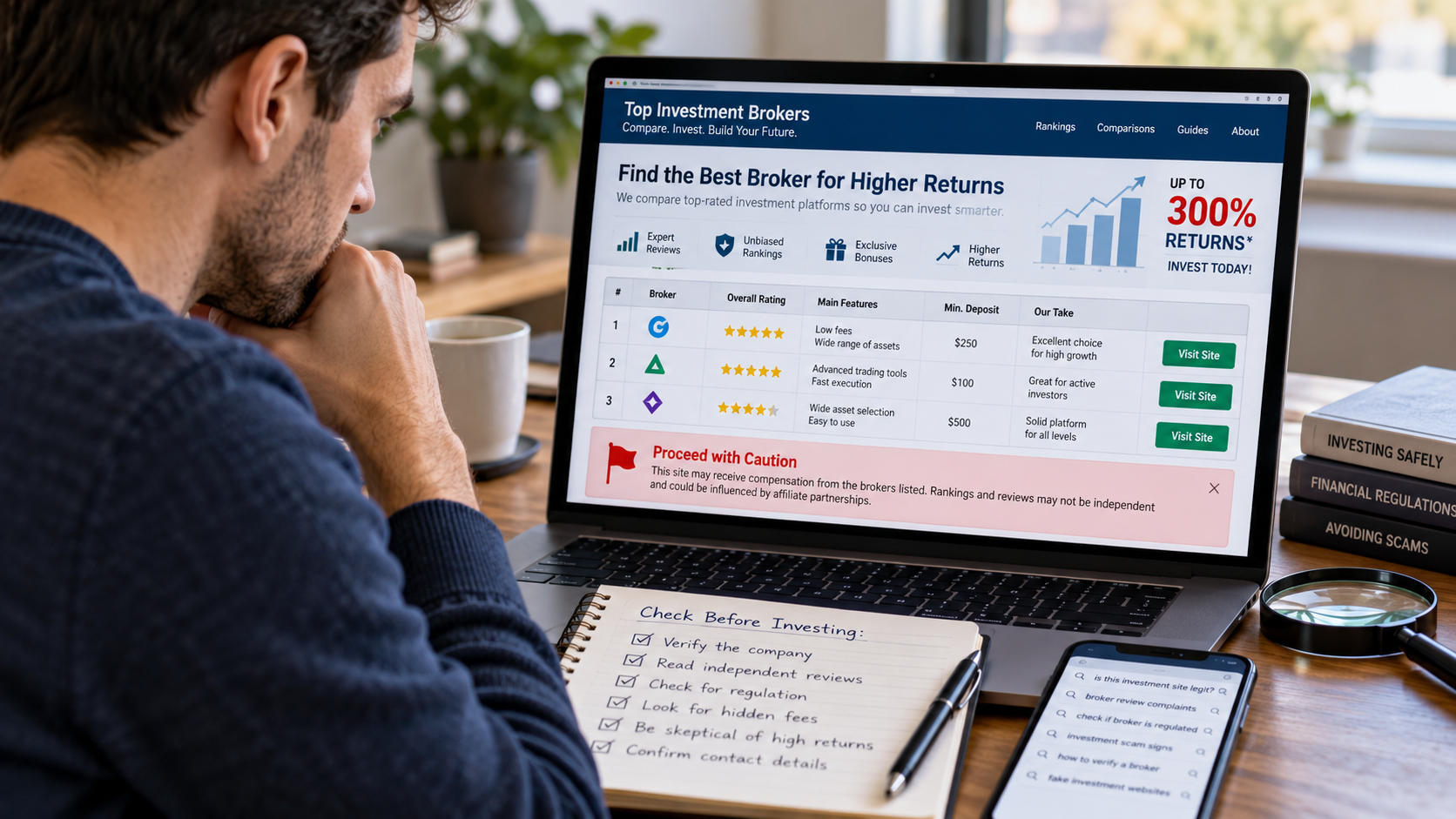 How to Spot a Fake Investment Comparison Website